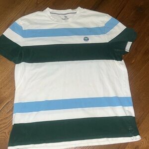 Wimbledon Blue and Green Short Sleeve Tee size Large